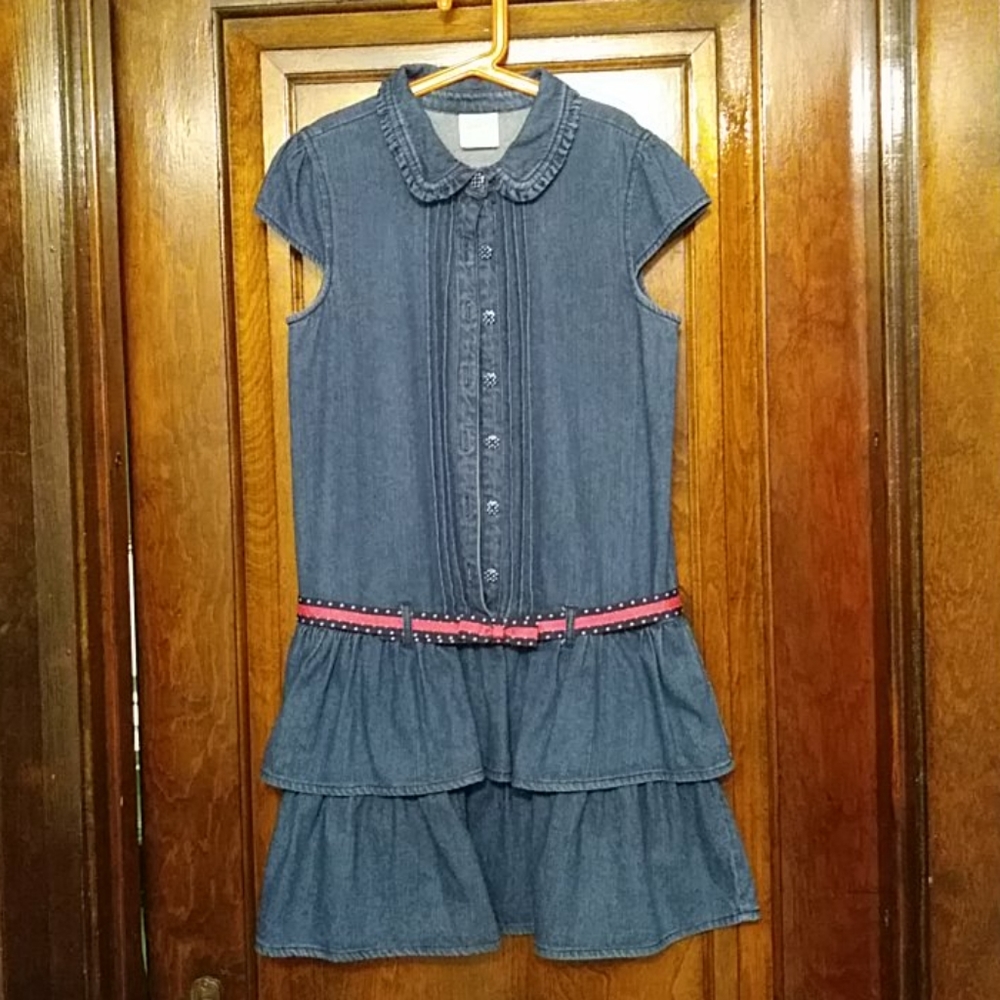 Crazy 8 denim drop waist dress